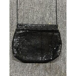 Vintage Bags By Marlo Black Metal Mesh Bag Purse With Strap